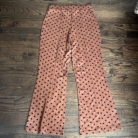 Brown polka dot pants size S - Picture 4 of 4